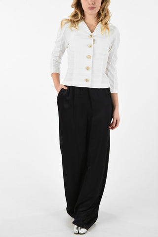 MM0 Pleated Crop Blazer