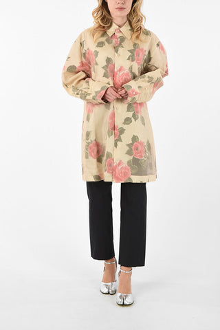 MM0 Roses-Print Oversize Shirt