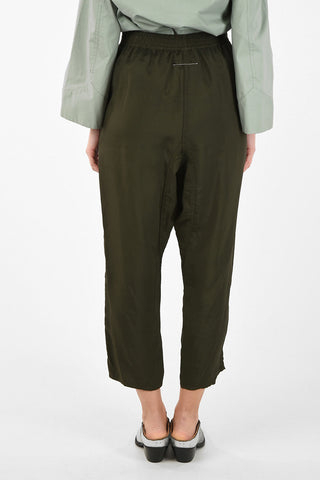 MM6 Drawstring Waist Capri pegged pants