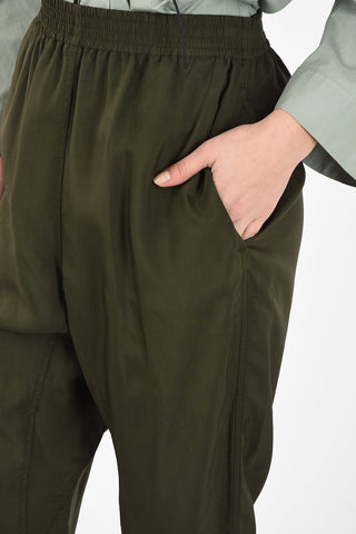 MM6 Drawstring Waist Capri pegged pants