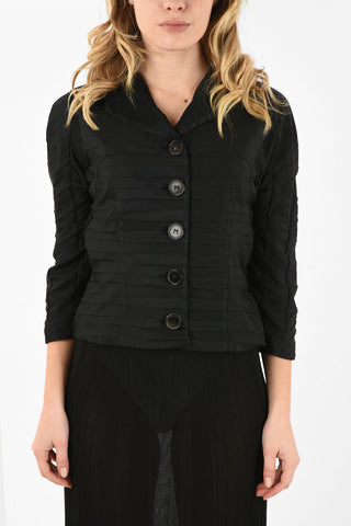 MM0 3/4 Sleeve Draped Blazer