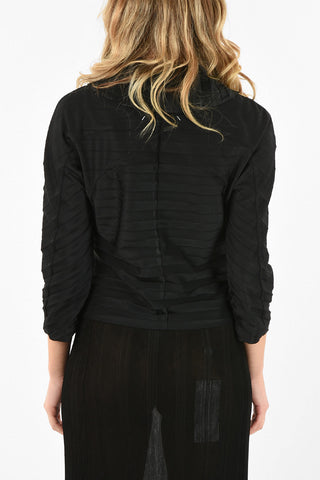 MM0 3/4 Sleeve Draped Blazer