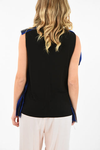 MM4 Silk Details Asymmetrical Top