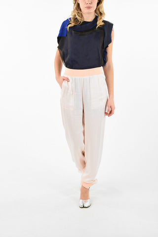MM4 Silk Details Asymmetrical Top