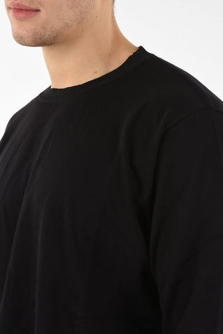 MM10 RELAXED FIT SIDE SLIT CREW NECK SWEATER
