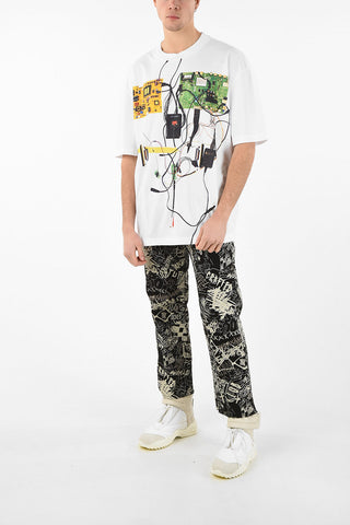MM10 COLORFUL GRAPHIC  RELAXED FIT CREWNECK T-SHIRT