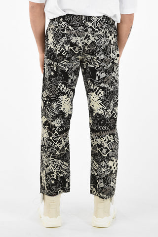 MM10 23cm Graffiti Printed Jeans