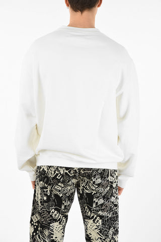 MM10 CREWNECK ICONICO LOGO EMBROIDERED SWEATSHIRT