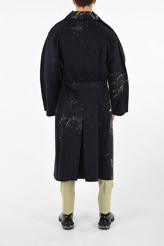 MM14 Printed Double Breasted Trench