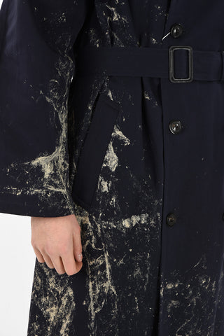 MM14 Printed Double Breasted Trench