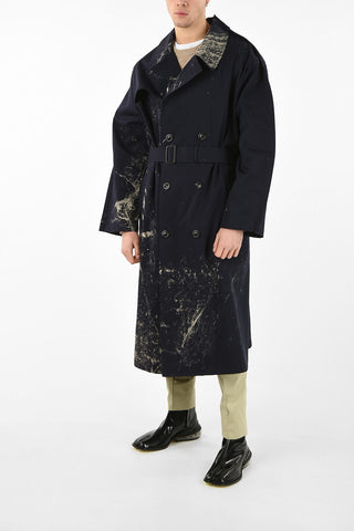 MM14 Printed Double Breasted Trench