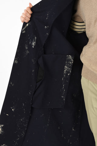 MM14 Printed Double Breasted Trench