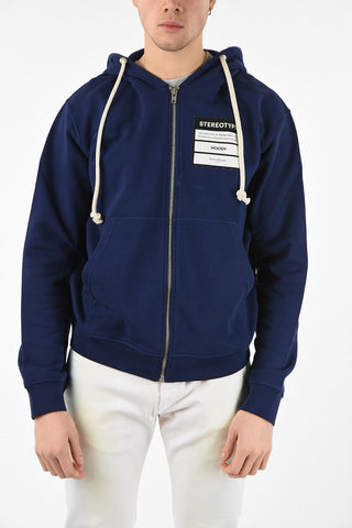 MM14 FELPA CON ZIP E CAPPUCCIO STEREOTYPE