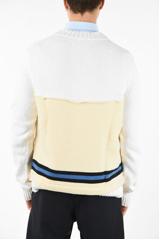 MM10 VARSITY V-NECK SWEATER