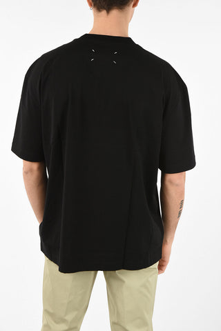 MM10 RELAXED FIT CONTRASTING PRINTED GRAHIC FAKE NEWS T-SHIRT