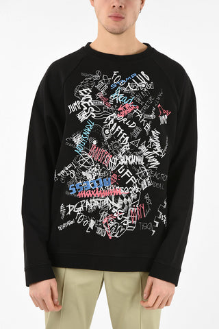 MM10 GRAFFITI PRINT CREWDNECK SWEATSHIRT