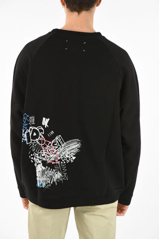 MM10 GRAFFITI PRINT CREWDNECK SWEATSHIRT