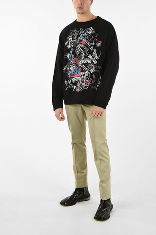 MM10 GRAFFITI PRINT CREWDNECK SWEATSHIRT