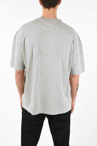 MM10 RELAXED FIT CONTRASTING PRINTED GRAHIC FAKE NEWS T-SHIRT