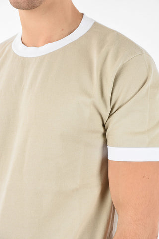 MM10 ASYMMETRICAL SIDE SPLIT KNITTED T-SHIRT