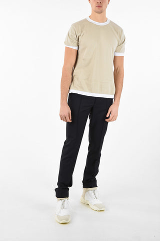 MM10 ASYMMETRICAL SIDE SPLIT KNITTED T-SHIRT