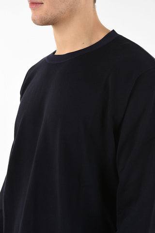 MM10 CREWNECK SIDE SPLIT ASYMMETRICAL  PULLOVER