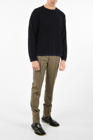 MM10 CREWNECK SIDE SPLIT ASYMMETRICAL  PULLOVER