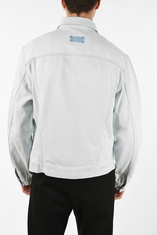 MM10 OVERSIZED BLEACHED INDIGO DENIM JACKET