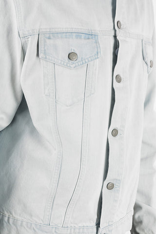 MM10 OVERSIZED BLEACHED INDIGO DENIM JACKET