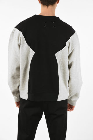 MM10 BICOLORO OVERSIZEDD CREW NECK SWEATSHIRT