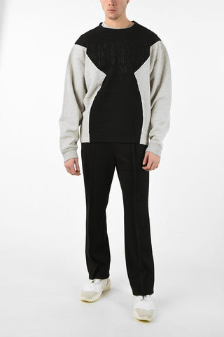 MM10 BICOLORO OVERSIZEDD CREW NECK SWEATSHIRT