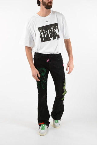 26cm Boot Cut Jeans EV SKINNY STACKED VINTAGE with Contrasting Applications
