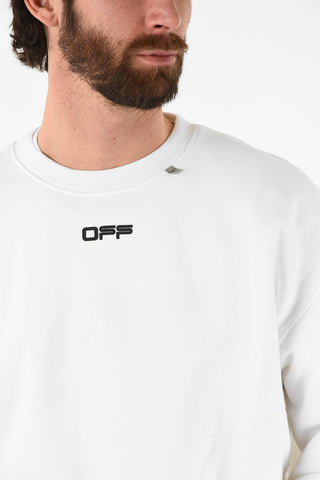 Printed WAVY LINE LOGO Crewneck Sweatshirt