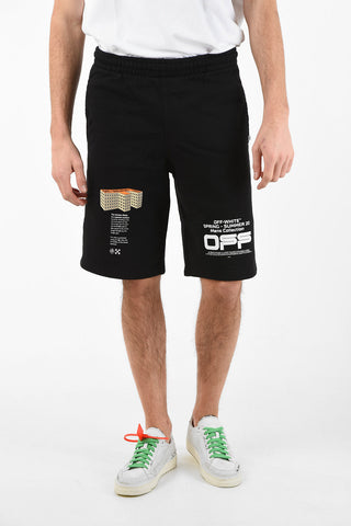 Printed WAVY LINE LOGO Sweatshorts