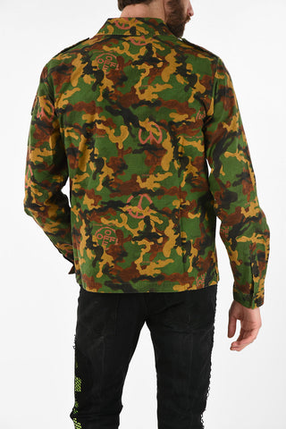 Snap Button CAMOUFLAGE MILITARY Shirt