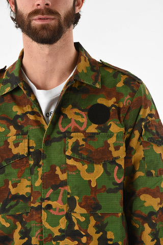 Snap Button CAMOUFLAGE MILITARY Shirt