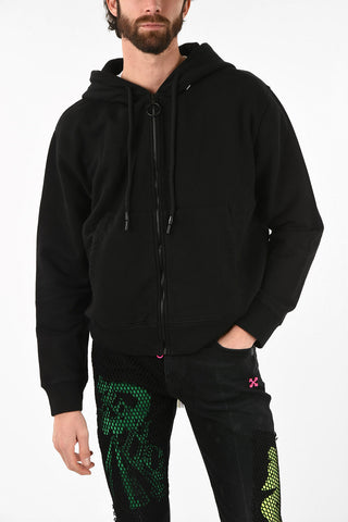 Full Zip WAVY LINE LOGO SLIM Hoodie