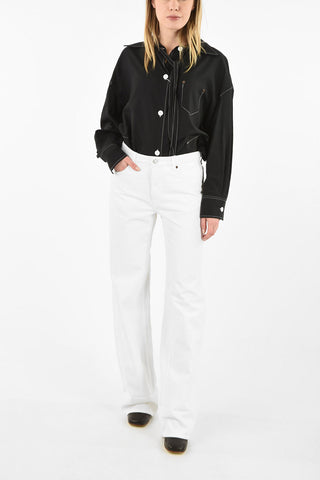 MM6 High-Rise Waist Boot Cut Jeans