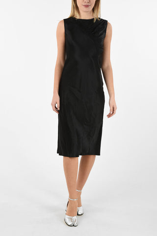 MM0 Below knee Satin Dress