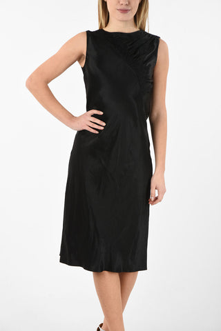MM0 Below knee Satin Dress