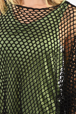 MM6 Oversize Net Fashion Top