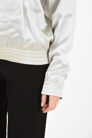 MM6 Satin Crew-Neck Sweater