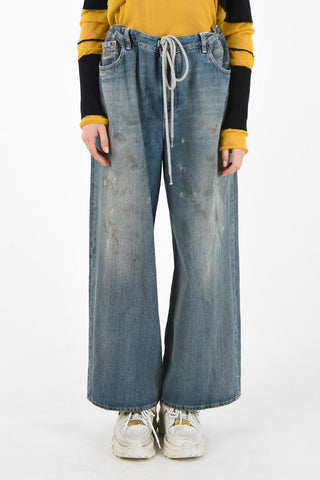 MM6 Paint Splatter Palazzo Jeans