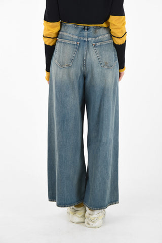 MM6 Paint Splatter Palazzo Jeans