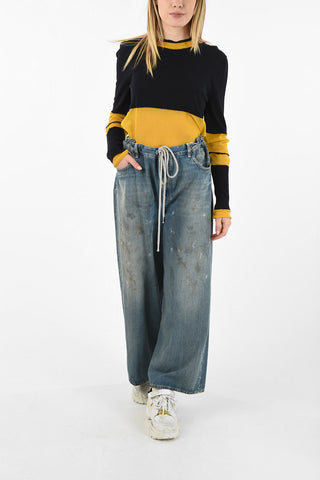MM6 Paint Splatter Palazzo Jeans