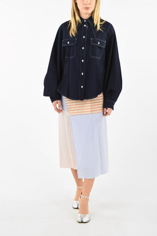 MM6 Bishop Sleeve Denim Shirt