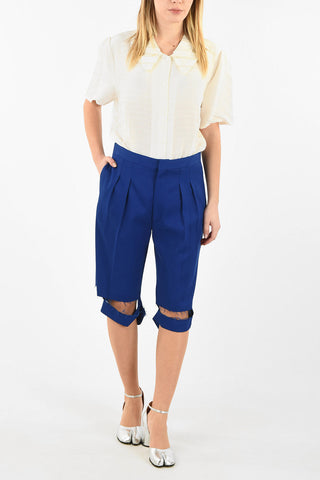 MM1 Cut Out Single Pleat Shorts