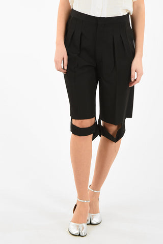 MM1 Cut Out Single Pleat Shorts