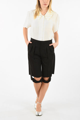 MM1 Cut Out Single Pleat Shorts