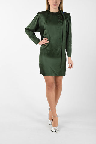 MM1 Cut Out Mini Dress with Batwing Sleeve